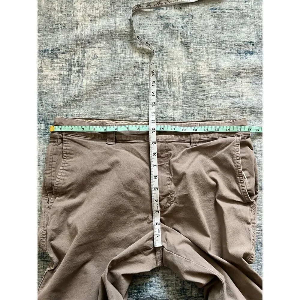 Columbia Khaki Gray Regular Fit Straight Leg Flex Pants 36 x 31